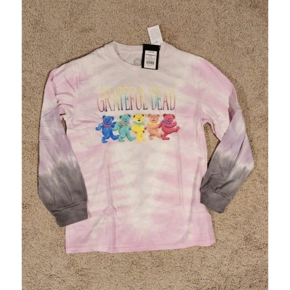 Art Class T-Shirt Kids L 10/12 Tye Dye Tee Dancing Bears Nwt Long Sleeve
